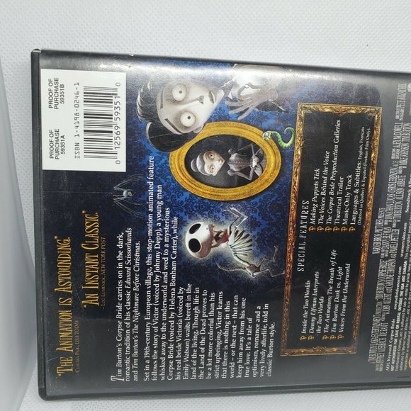 Tim Burton's Corpse Bride [Widescreen Edition] Drama DVD No Scratches Clean - Picture 9 of 9